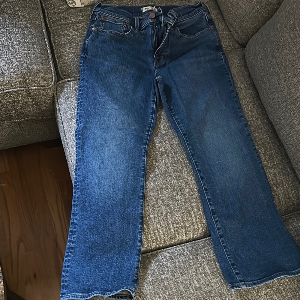 Madewell Blue Straight Leg Jeans